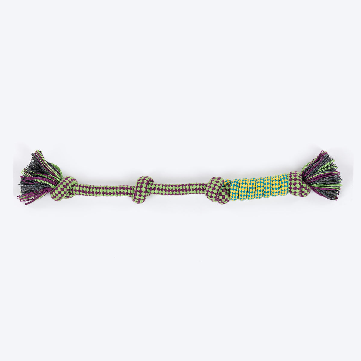 HUFT Knot-So-Bored Rope Toy For Dog - Multicolour - Heads Up For Tails