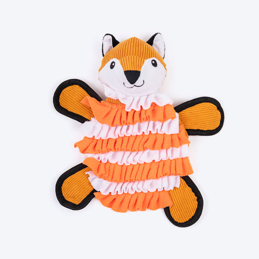 HUFT Fuzzy Fox Snuffle Toy for Dog - Orange