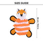 HUFT Fuzzy Fox Snuffle Toy for Dog - Orange