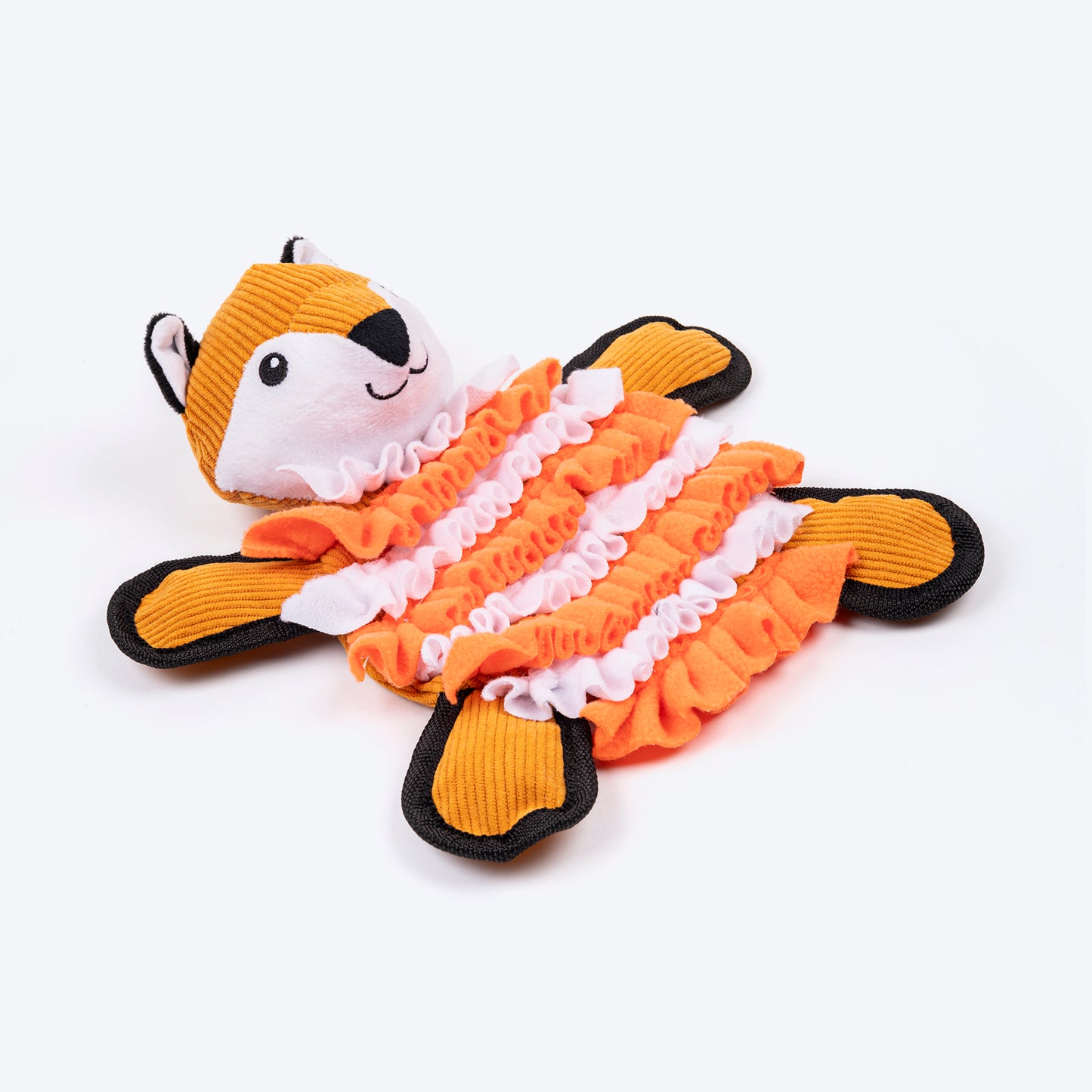 HUFT Fuzzy Fox Snuffle Toy for Dog - Orange