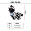 HUFT Zebra Zoom Plush Toy For Dog - Black & White - Heads Up For Tails