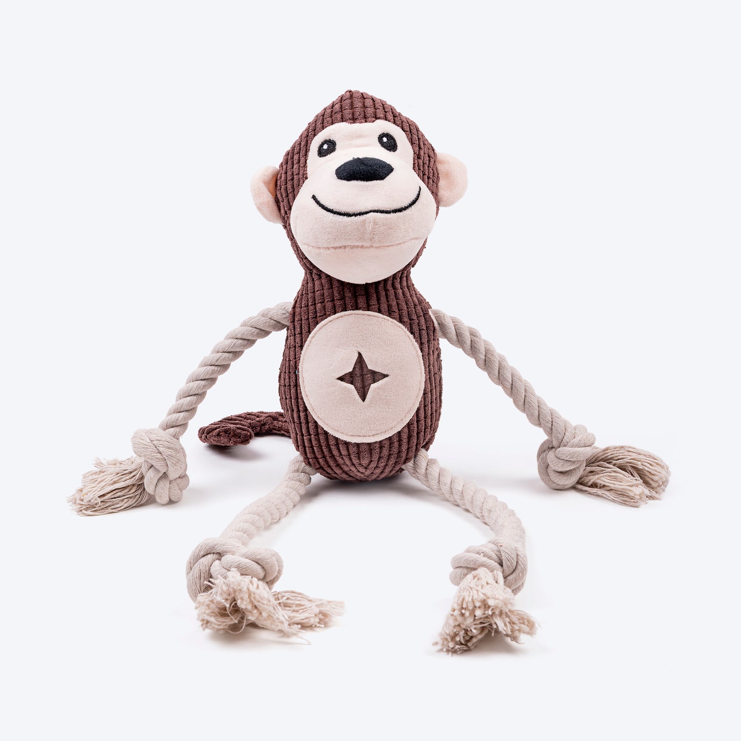 HUFT Mighty Monkey Rope Toy for Dog - Brown