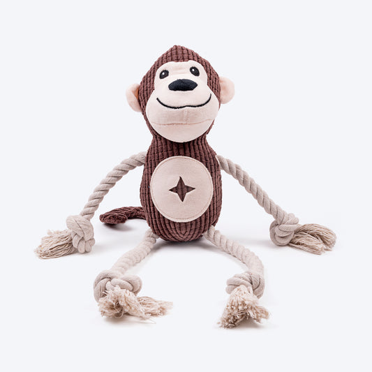 HUFT Mighty Monkey Rope Toy for Dog - Brown