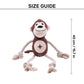 HUFT Mighty Monkey Rope Toy for Dog - Brown
