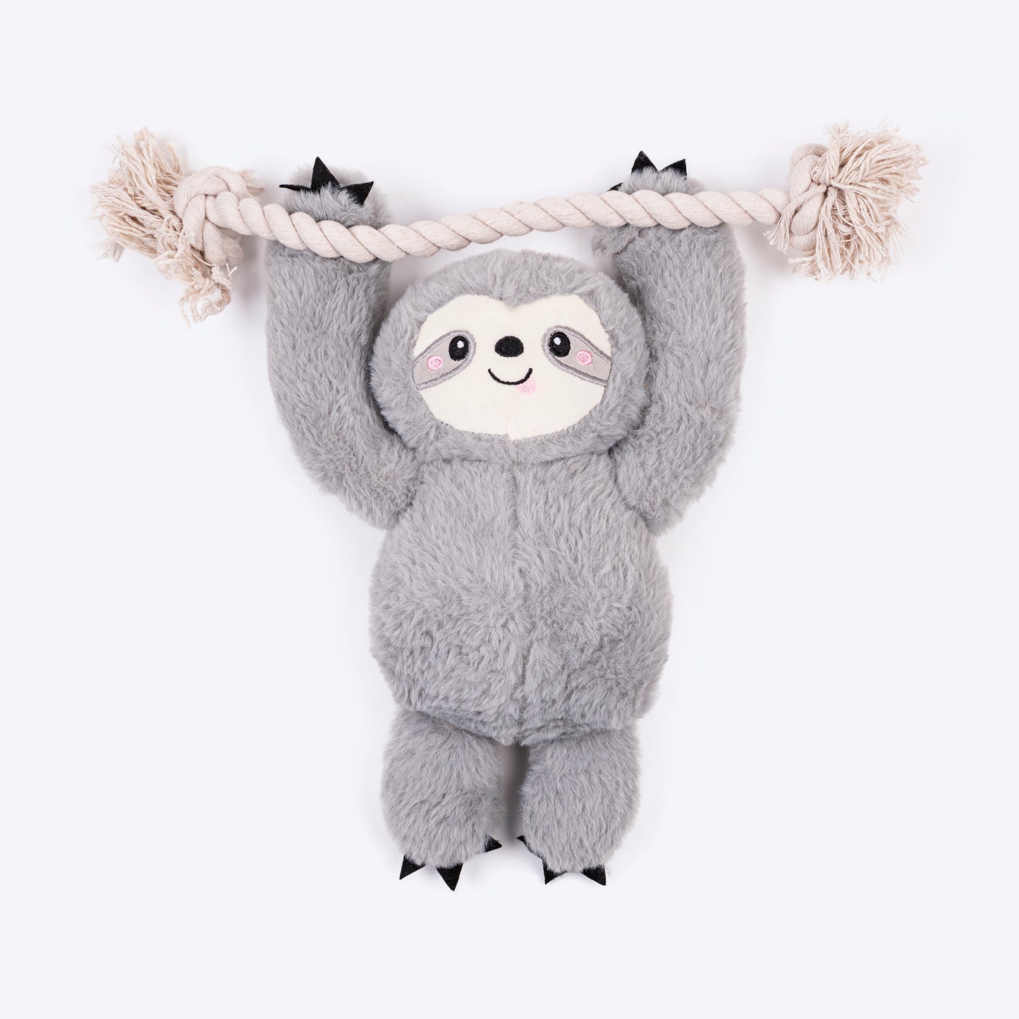 HUFT Sleepy Sloth Plush Toy for Dog - Grey