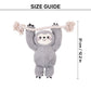 HUFT Sleepy Sloth Plush Toy for Dog - Grey