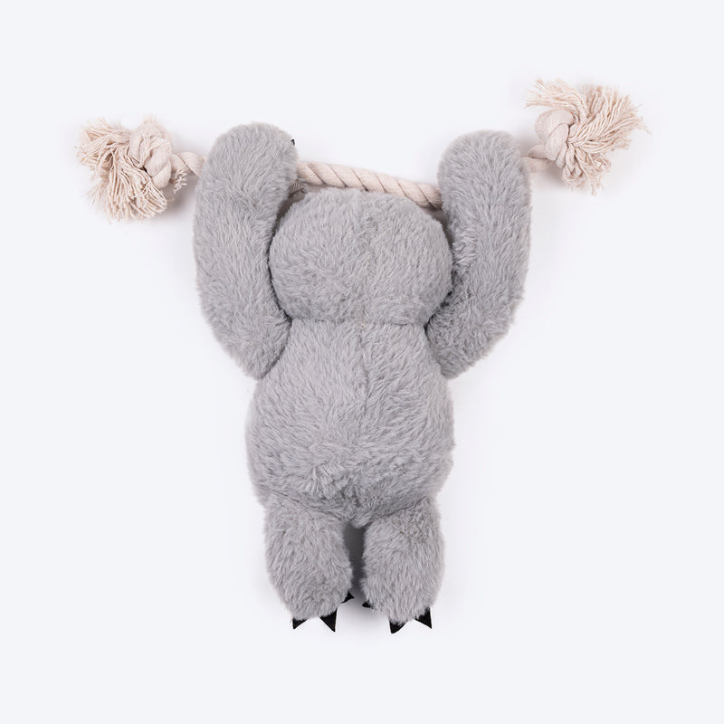 HUFT Sleepy Sloth Plush Toy for Dog - Grey - Heads Up For Tails
