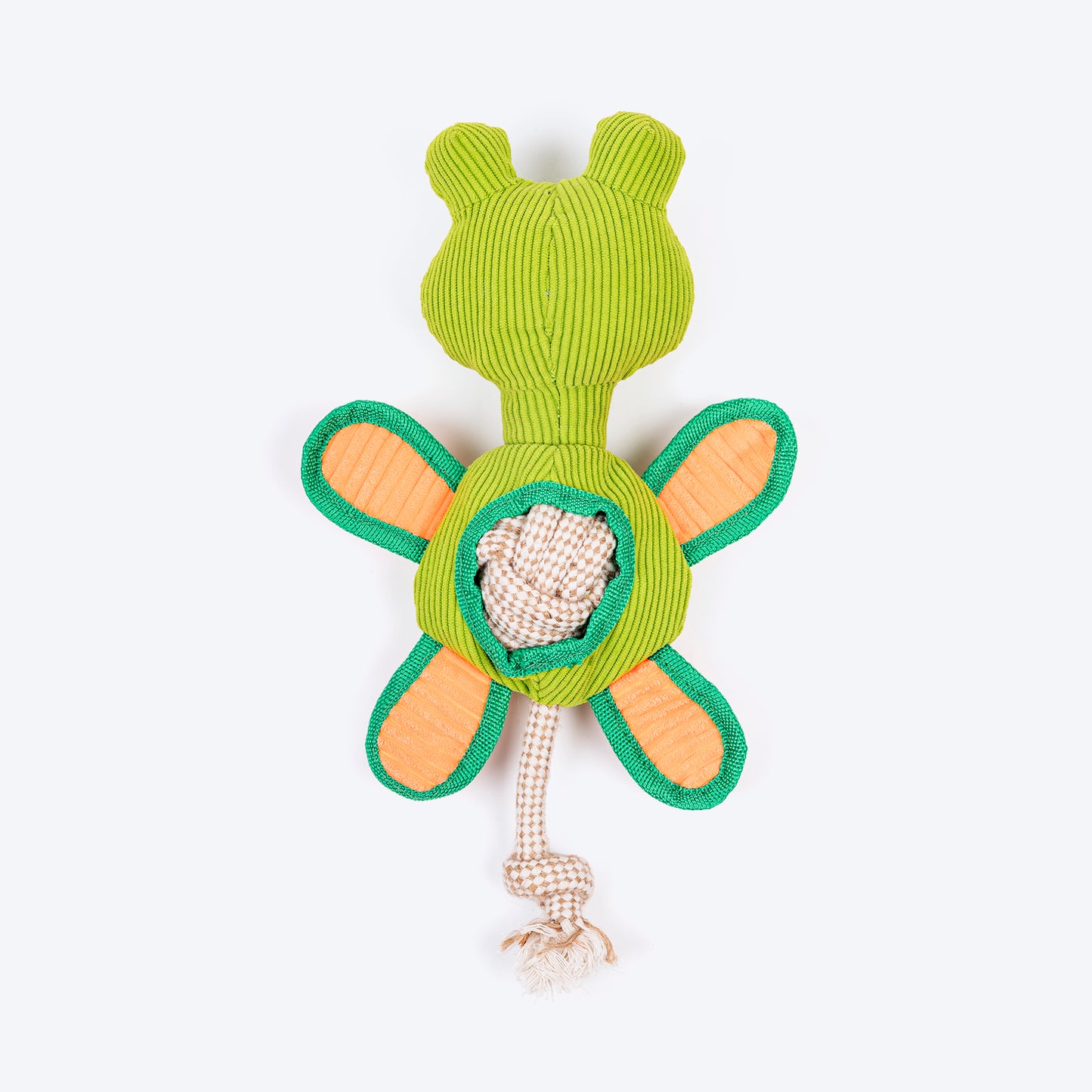 HUFT Hugs & Hops Frog Plush Toy for Dog - Green
