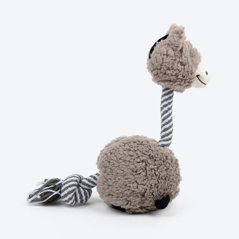 HUFT Long-Ey Donkey Squeaky Plush Toy For Dog - Brown - Heads Up For Tails