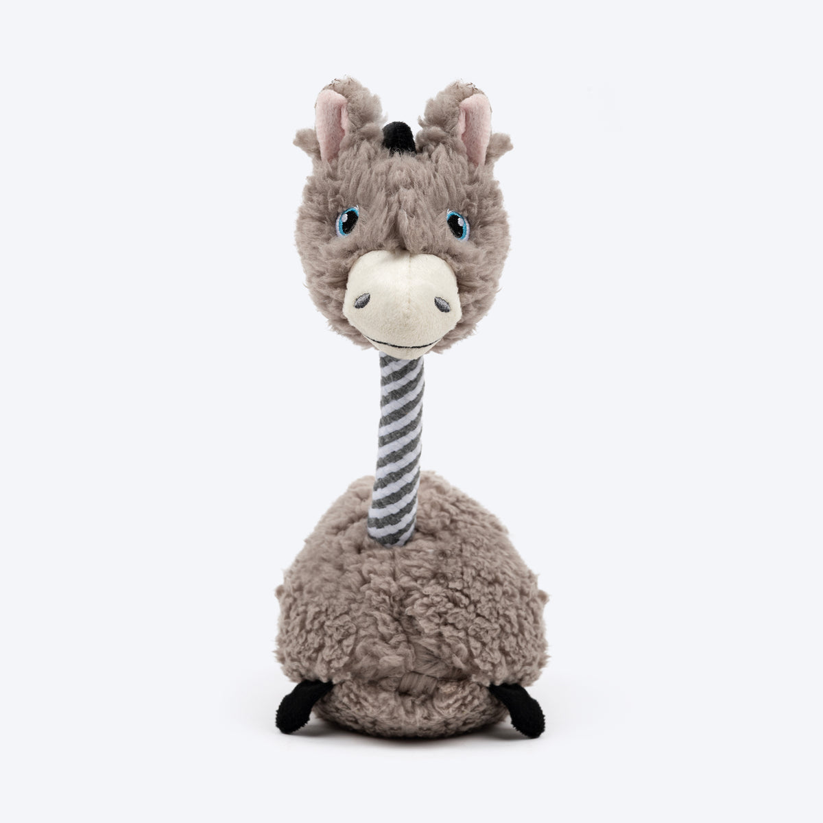 HUFT Long-Ey Donkey Squeaky Plush Toy For Dog - Brown - Heads Up For Tails