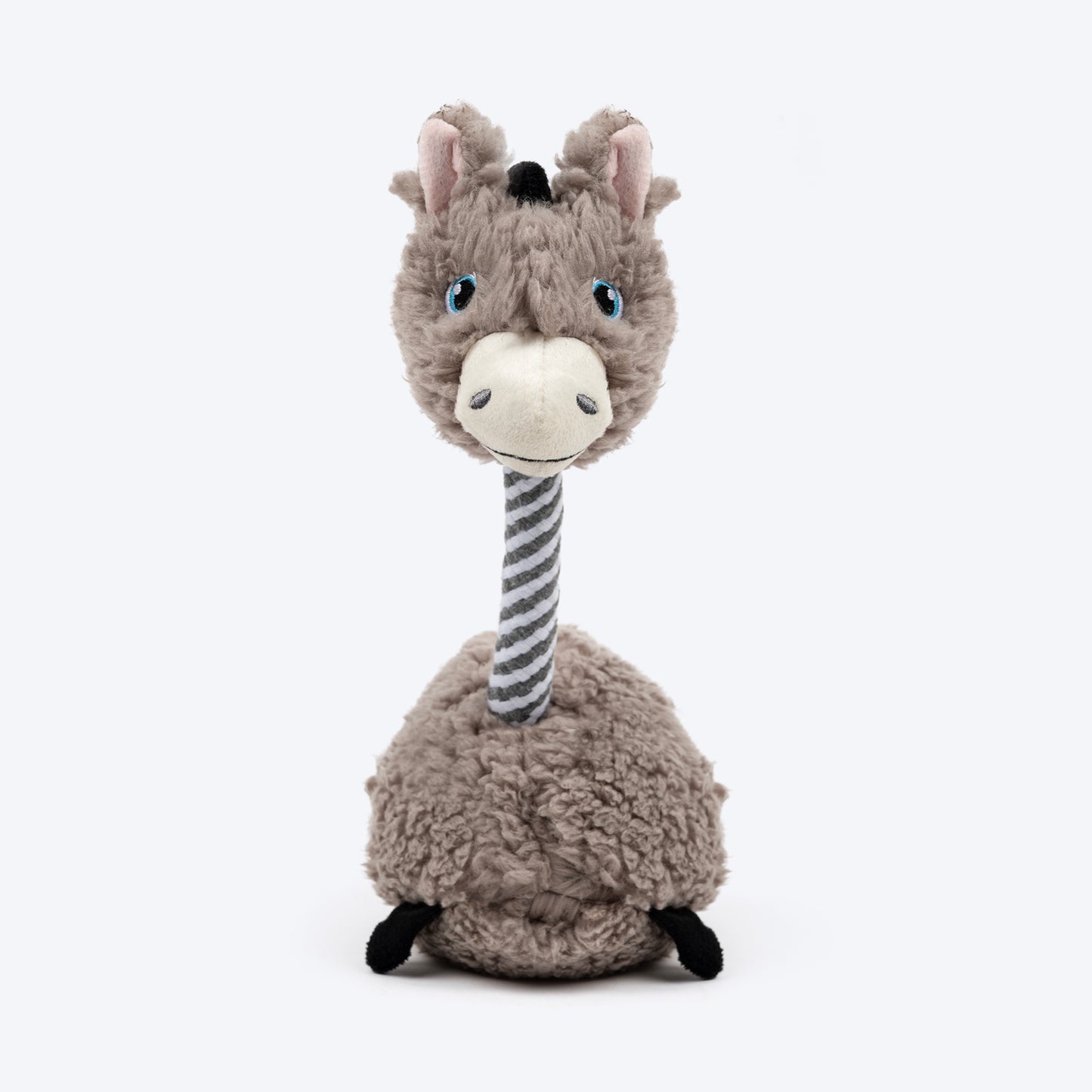 HUFT Long-Ey Donkey Squeaky Plush Toy For Dog - Brown - Heads Up For Tails