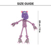 HUFT Hug & Tug Hippo Squeaky Plush Toy For Dog - Purple - Heads Up For Tails