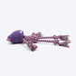 HUFT Hug & Tug Hippo Squeaky Plush Toy For Dog - Purple - Heads Up For Tails