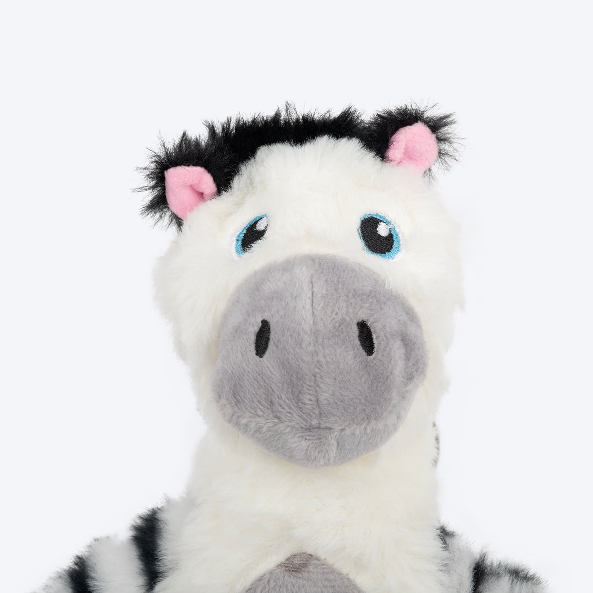 HUFT Debra The Zebra Squeaky Plush Toy For Dog - Multicolor - Heads Up For Tails