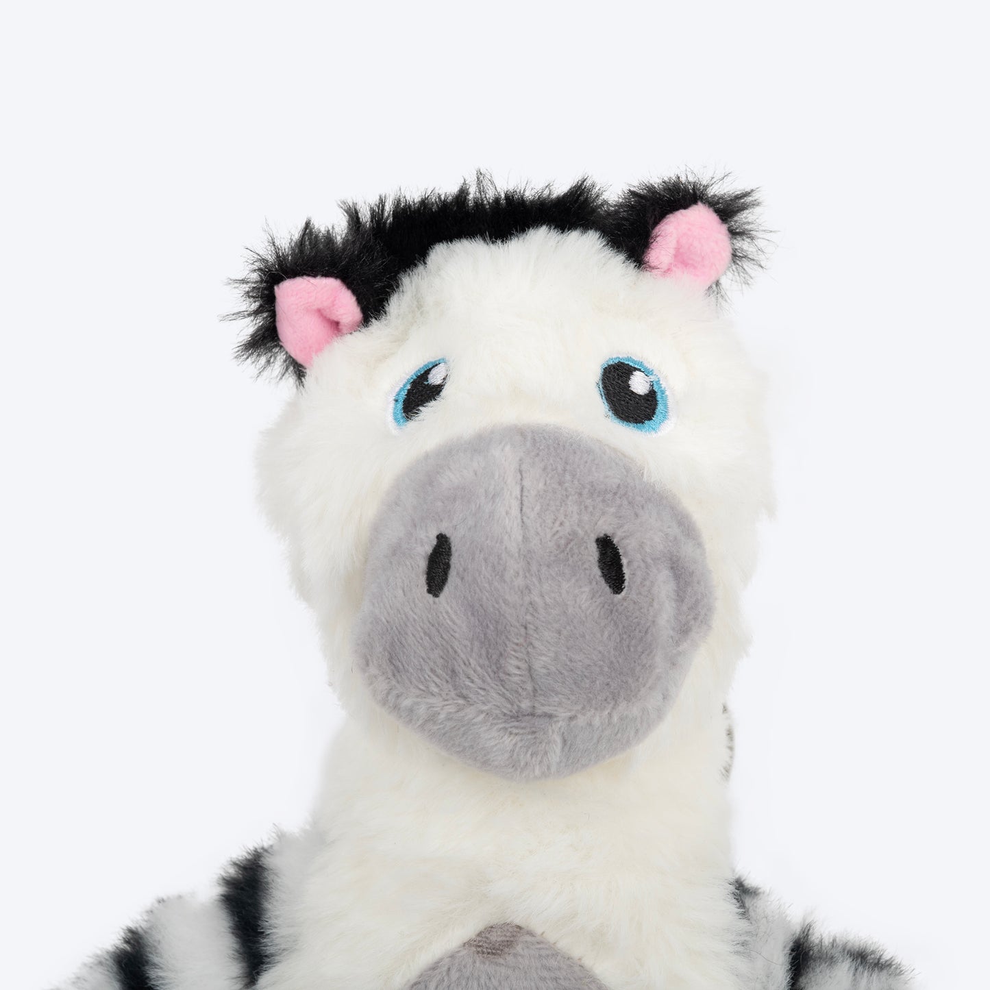 HUFT Debra The Zebra Squeaky Plush Toy For Dog - Multicolor - Heads Up For Tails