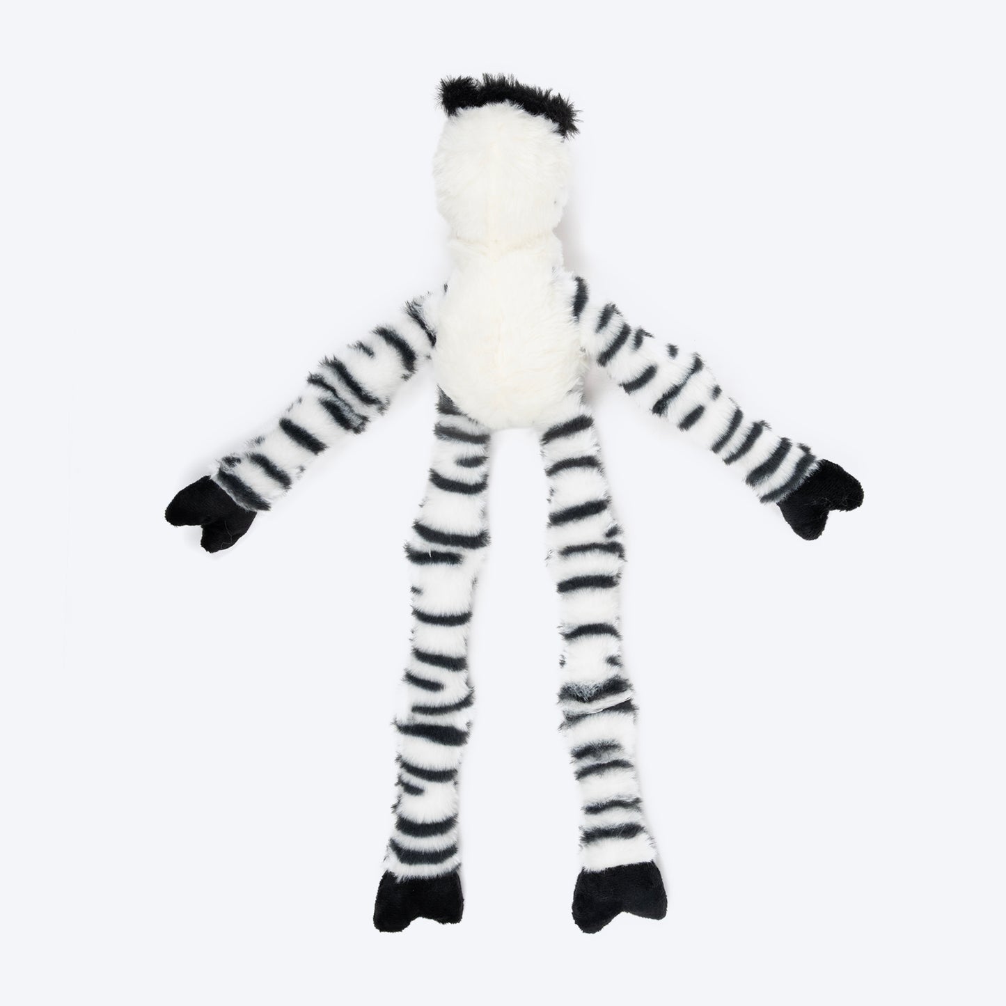 HUFT Debra The Zebra Squeaky Plush Toy For Dog - Multicolor - Heads Up For Tails