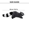 HUFT Wild Ricky Squeaky Plush Toy For Dog - Grey - Heads Up For Tails