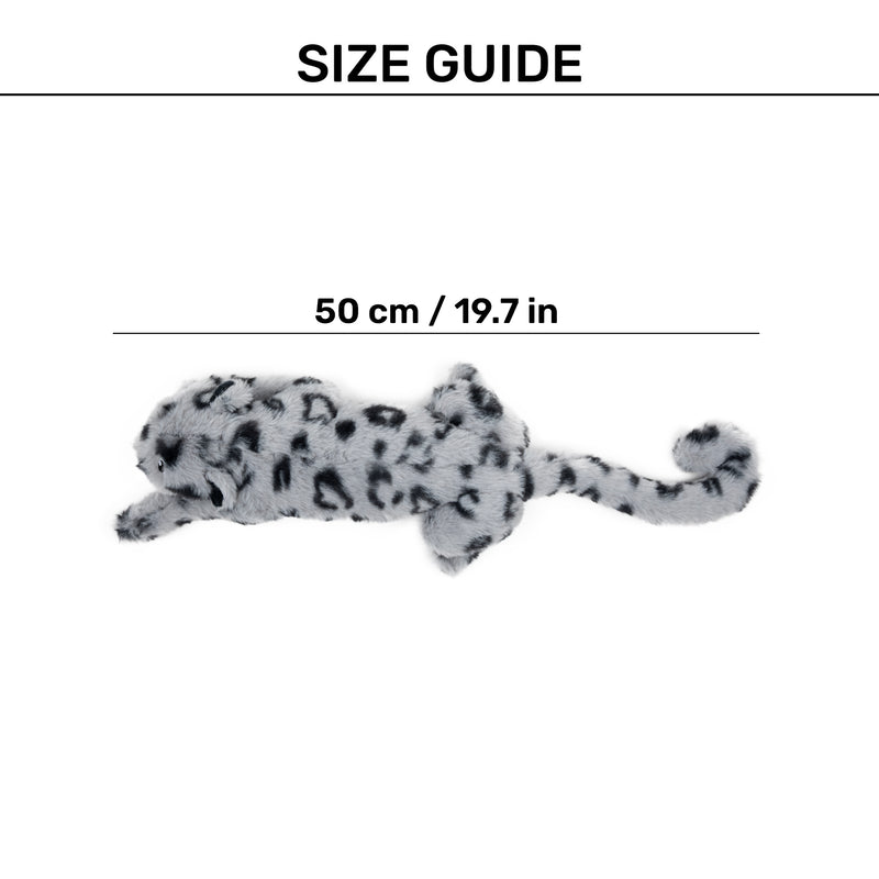 HUFT Wild Leo Squeaky Plush Toy For Dog - Grey - Heads Up For Tails
