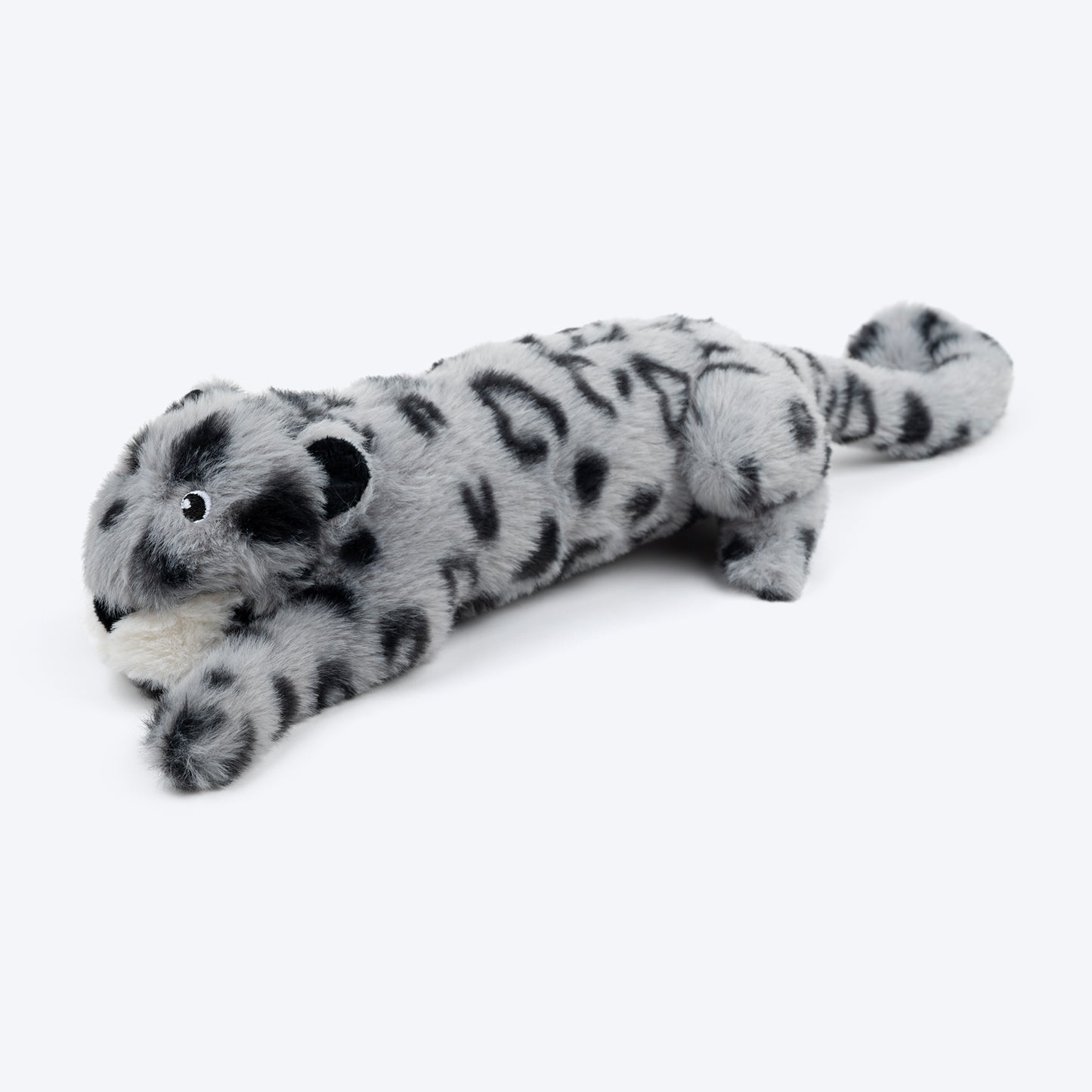 HUFT Wild Leo Squeaky Plush Toy For Dog - Grey - Heads Up For Tails