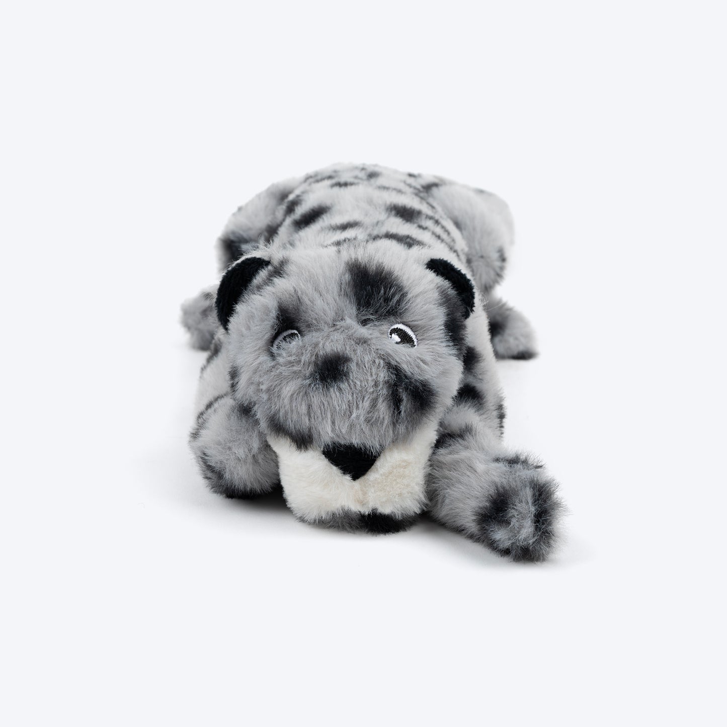 HUFT Wild Leo Squeaky Plush Toy For Dog - Grey - Heads Up For Tails