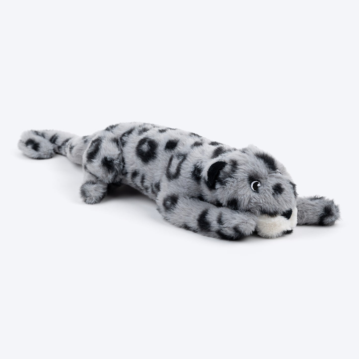 HUFT Wild Leo Squeaky Plush Toy For Dog - Grey - Heads Up For Tails