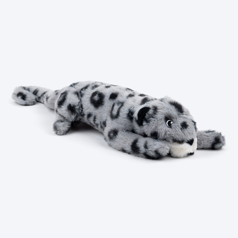 HUFT Wild Leo Squeaky Plush Toy For Dog - Grey - Heads Up For Tails