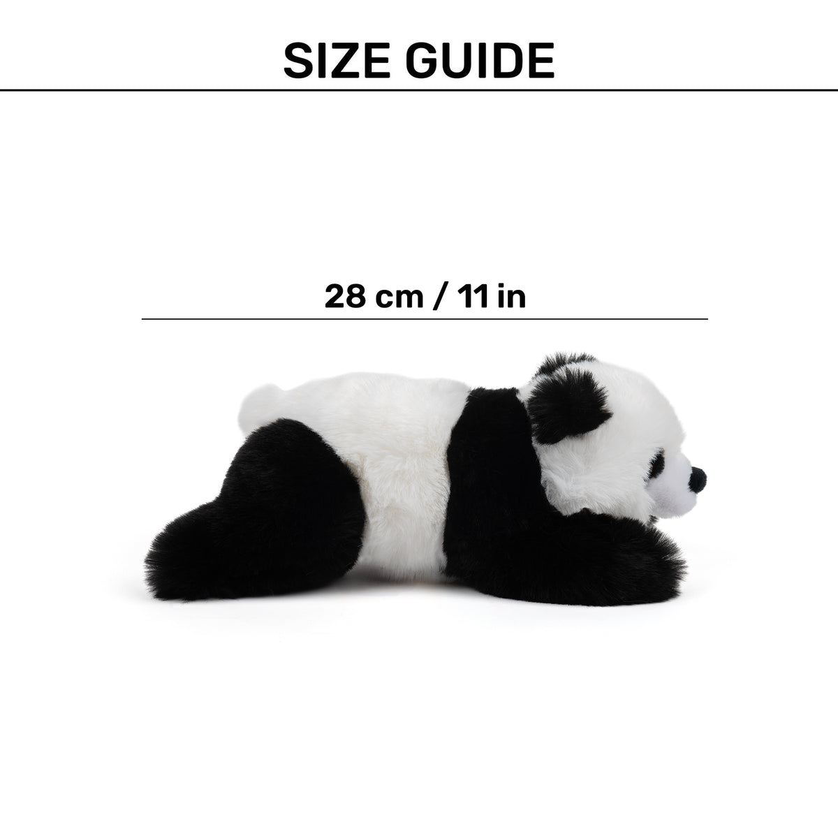 HUFT Wild Pando Squeaky Plush Toy For Dog - Black & White - Heads Up For Tails