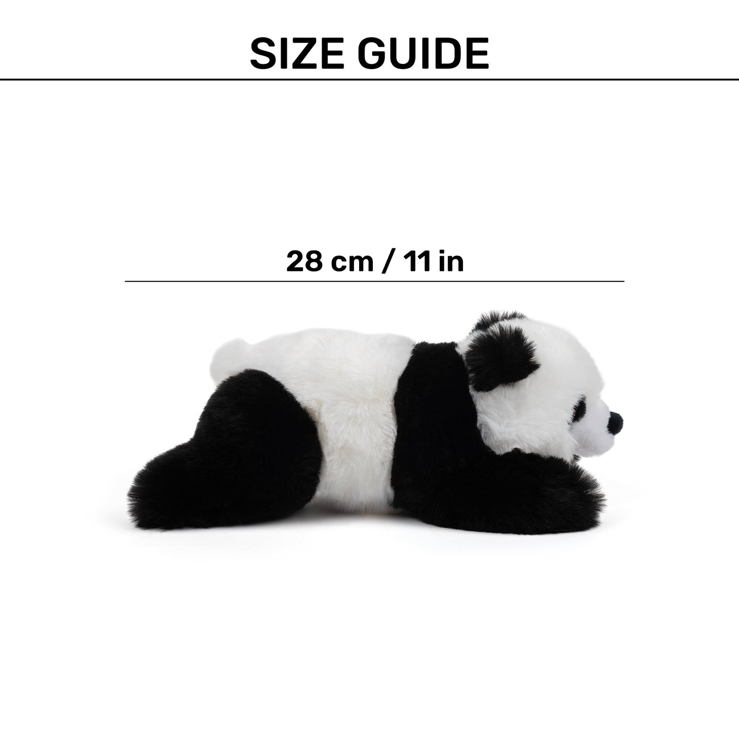 HUFT Wild Pando Squeaky Plush Toy For Dog - Black & White - Heads Up For Tails