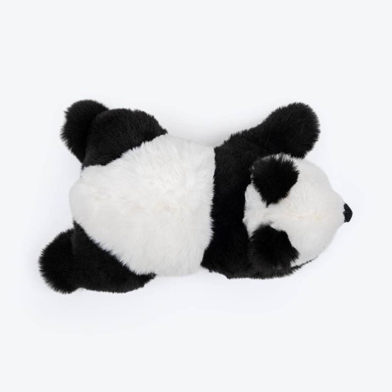 HUFT Wild Pando Squeaky Plush Toy For Dog - Black & White - Heads Up For Tails