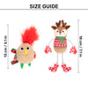 HUFT Merry Buddies Plush Toys With Catnip For Cat - Beige & Red - Set Of 2 - Heads Up For Tails