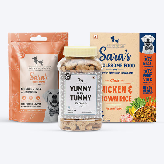 HUFT Triple Chicken Delights - Sara’s Fresh Food, Treats & Biscuits - Heads Up For Tails