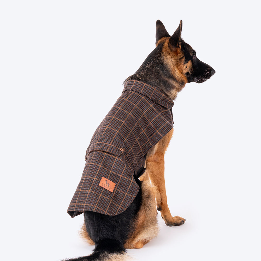 HUFT Tweedle Dee Dog Jacket - Multicolour, Leash Opening
