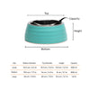 HUFT Waves Embossed Melamine Bowl For Dogs - Aqua - Heads Up For Tails