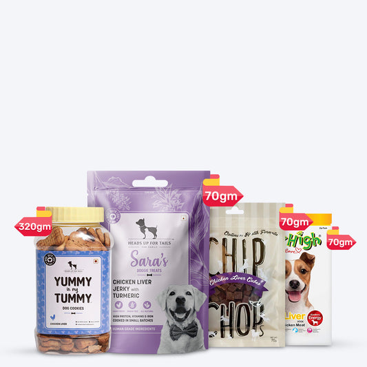 HUFT Winner Winner Chicken Liver Treats Combo Pack - Heads Up For Tails