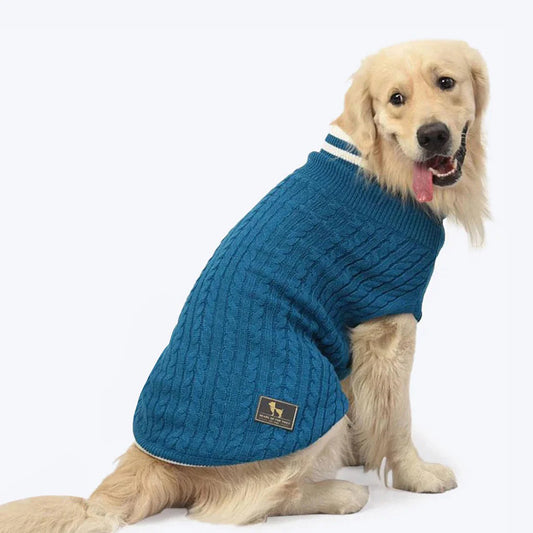 HUFT Winter Land Dog Sweater - Blue