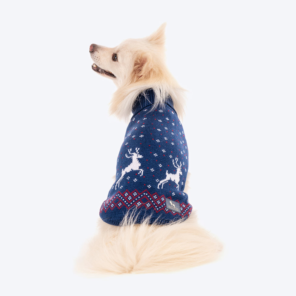 HUFT Winter Wonder Dog Sweater - Blue