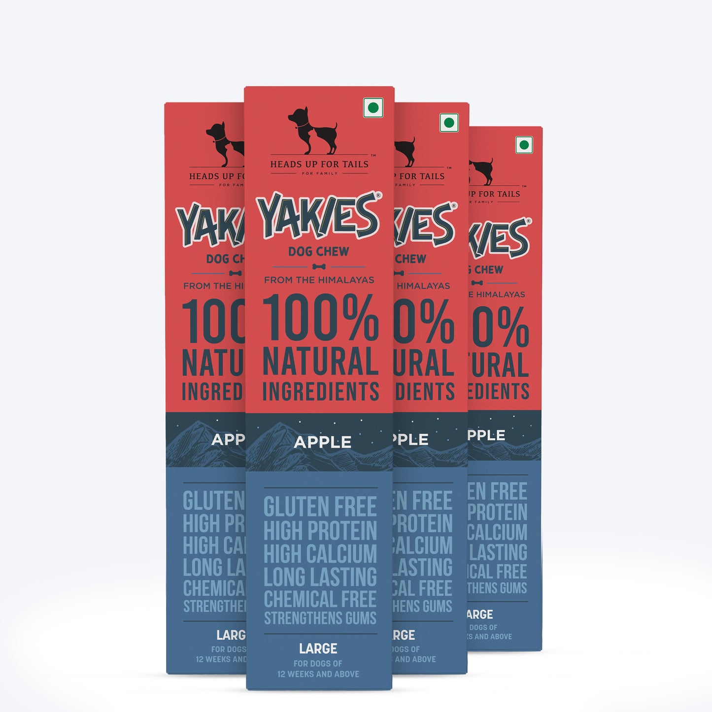 HUFT Yakies Vegetarian Natural Chew Bone - Apple - Heads Up For Tails
