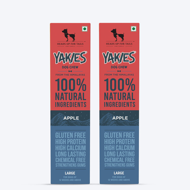 HUFT Yakies Vegetarian Natural Chew Bone - Apple - Heads Up For Tails