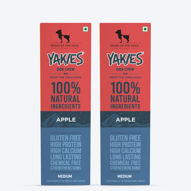 HUFT Yakies Vegetarian Natural Chew Bone - Apple - Heads Up For Tails