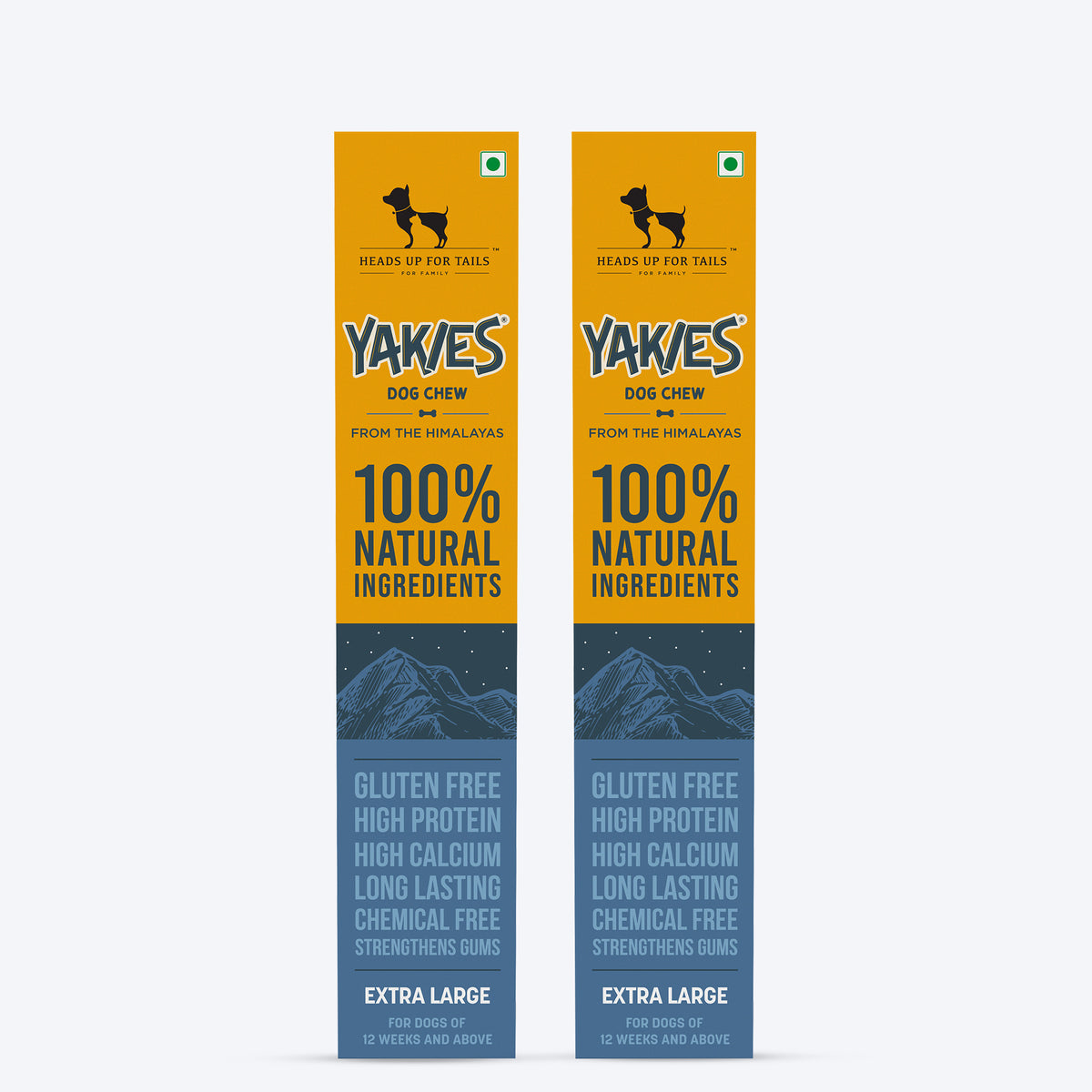 HUFT Yakies Vegetarian Natural Chew Bone - Heads Up For Tails