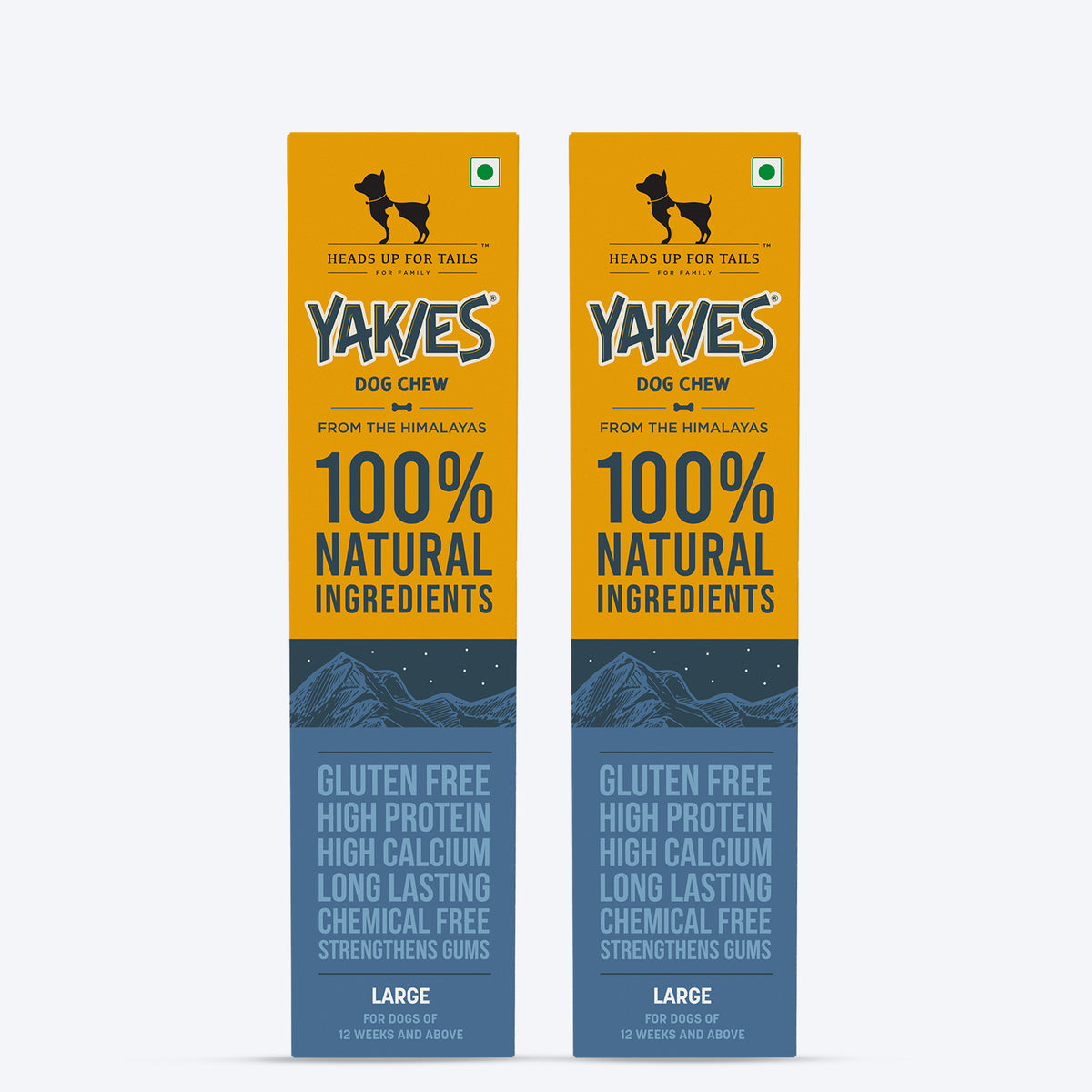 HUFT Yakies Vegetarian Natural Chew Bone - Heads Up For Tails