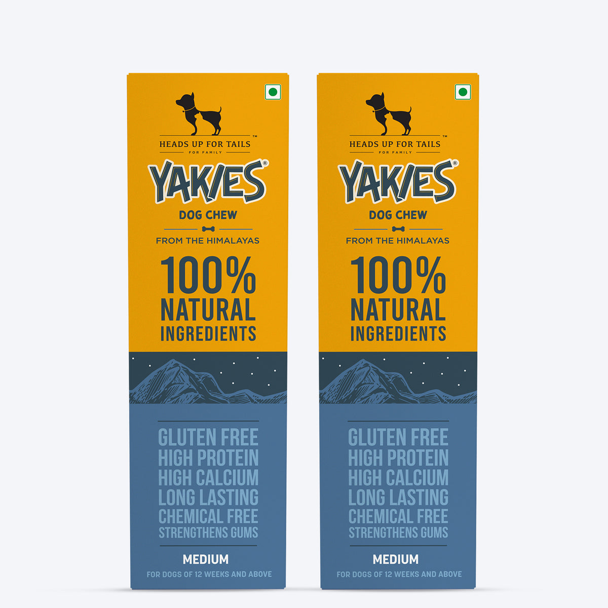 HUFT Yakies Vegetarian Natural Chew Bone - Heads Up For Tails