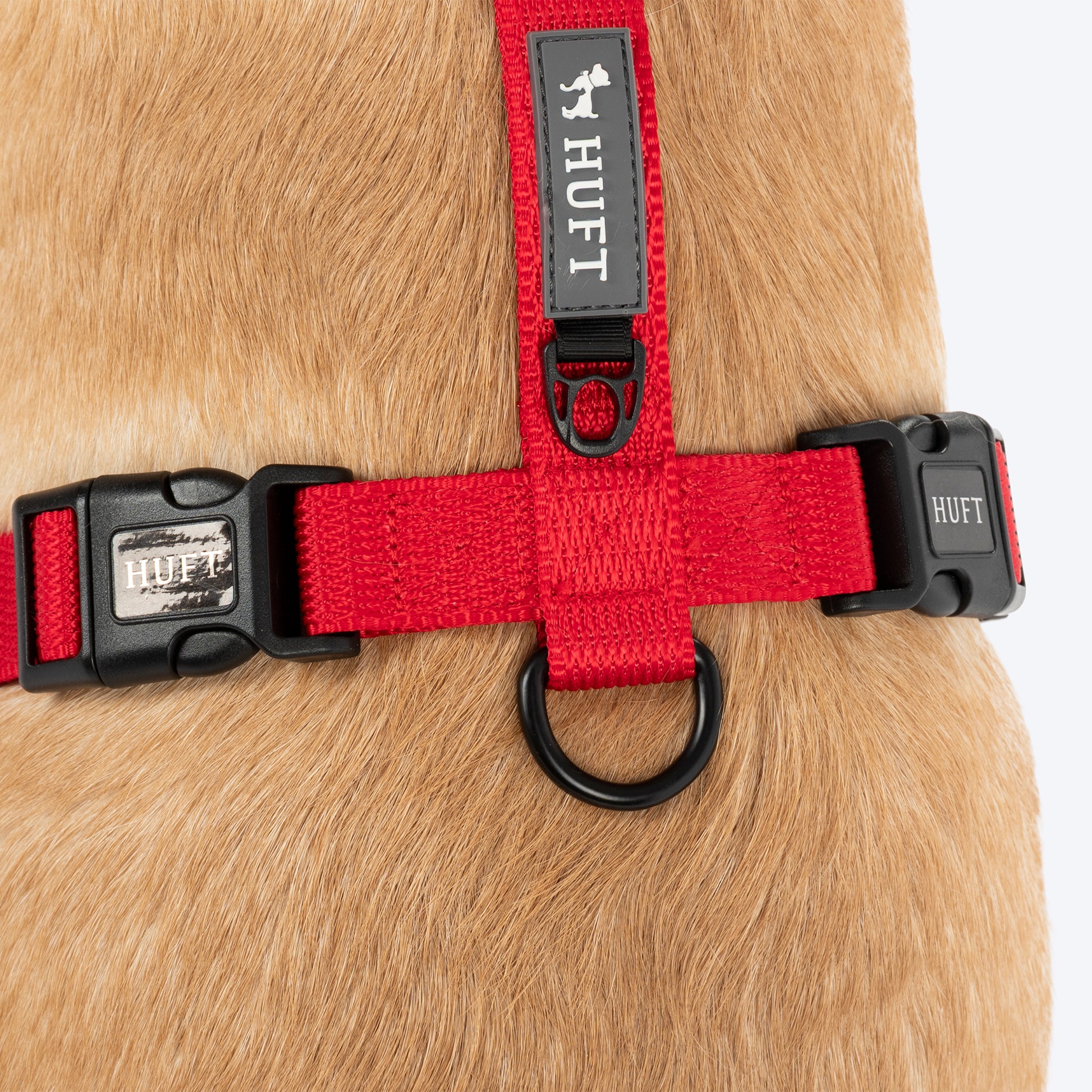 HUFT Classic H Harness For Dog - Cherry Red_06