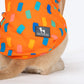 HUFT Confetti Love T-Shirt For Dog - Orange - Heads Up For Tails