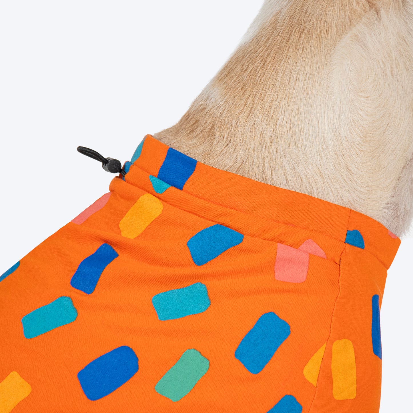 HUFT Confetti Love T-Shirt For Dog - Orange - Heads Up For Tails