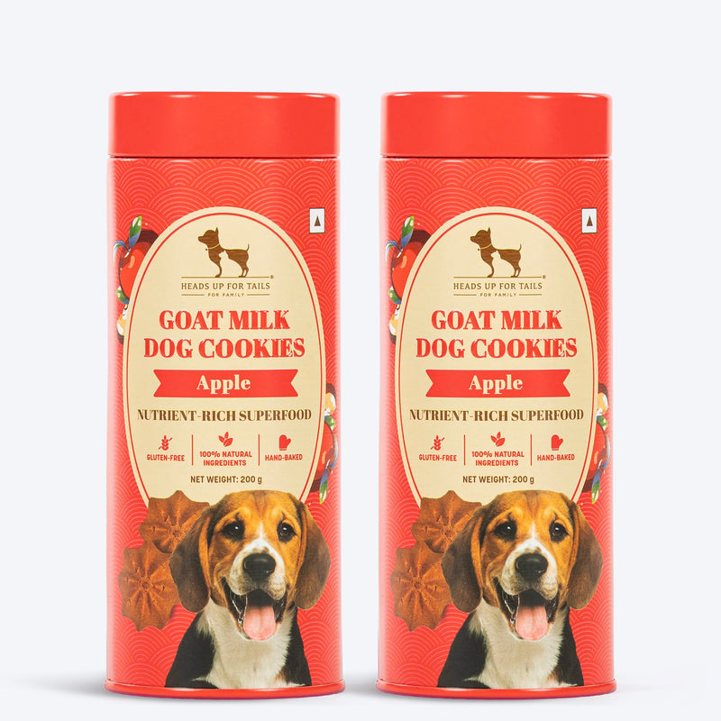 HUFT Goat Milk Dog Cookies - Apple - 200 g - Heads Up For Tails