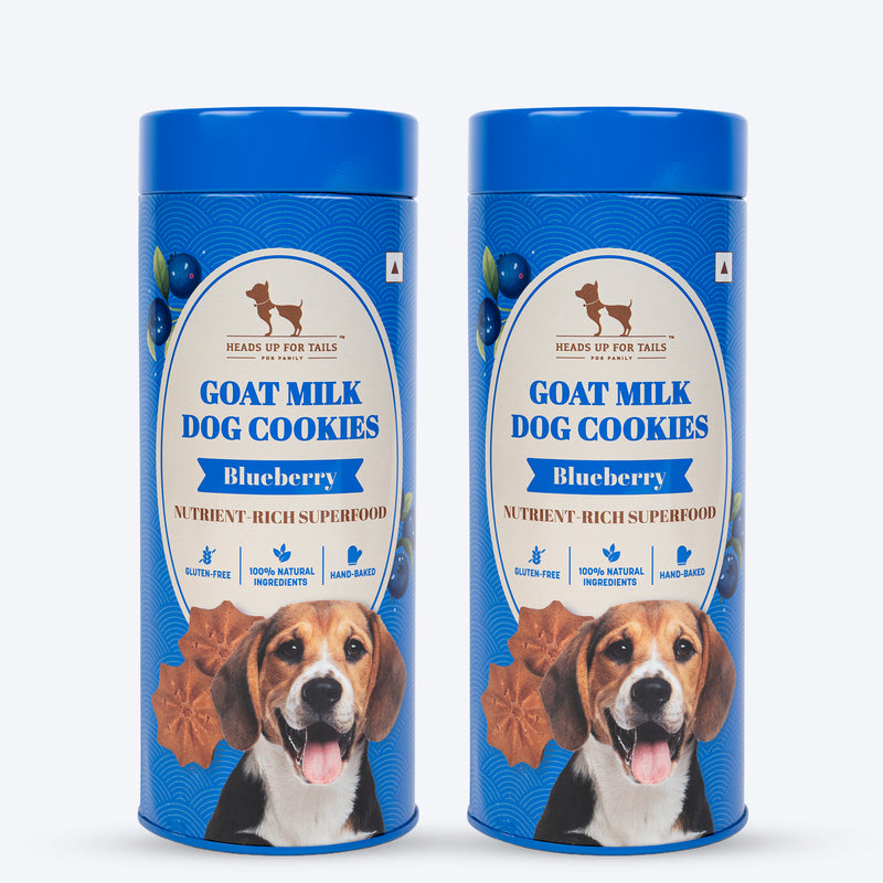 HUFT Goat Milk Dog Cookies - Blueberry - 200 g - Heads Up For Tails