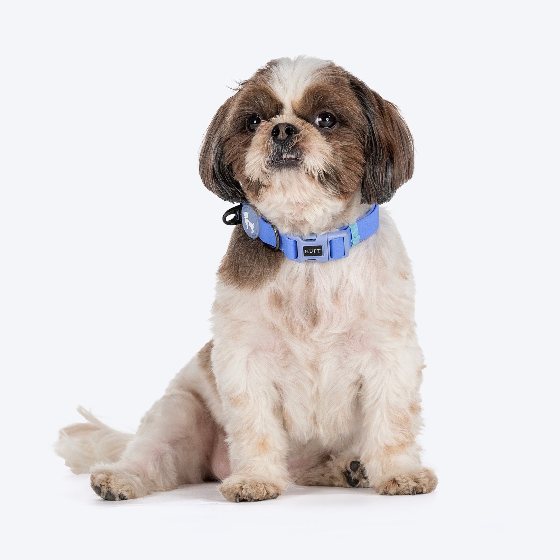 HUFT Hive Harmony Waterproof Collar and Leash Set For Dog - Blue - Heads Up For Tails