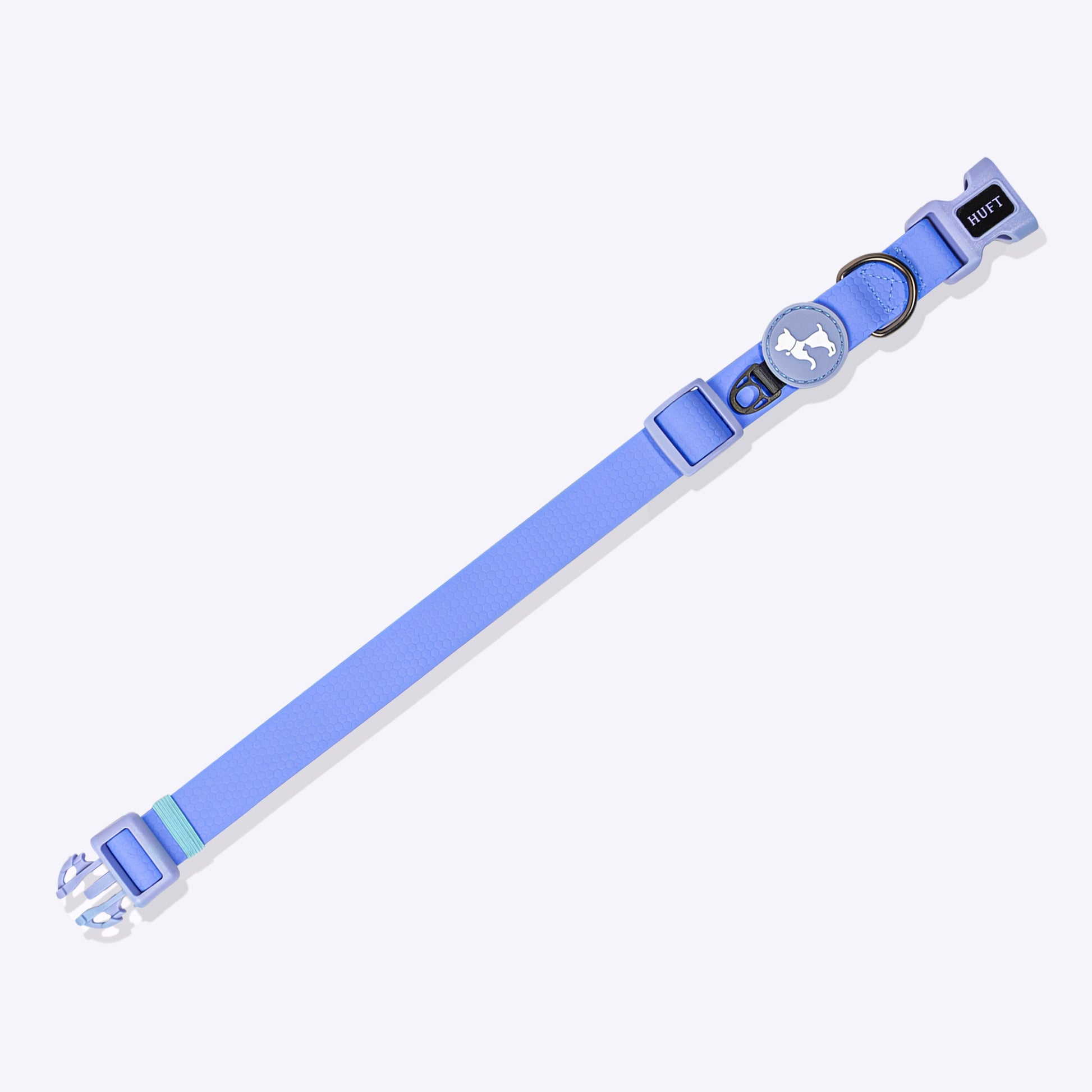 HUFT Hive Harmony Waterproof Collar and Leash Set For Dog - Blue - Heads Up For Tails