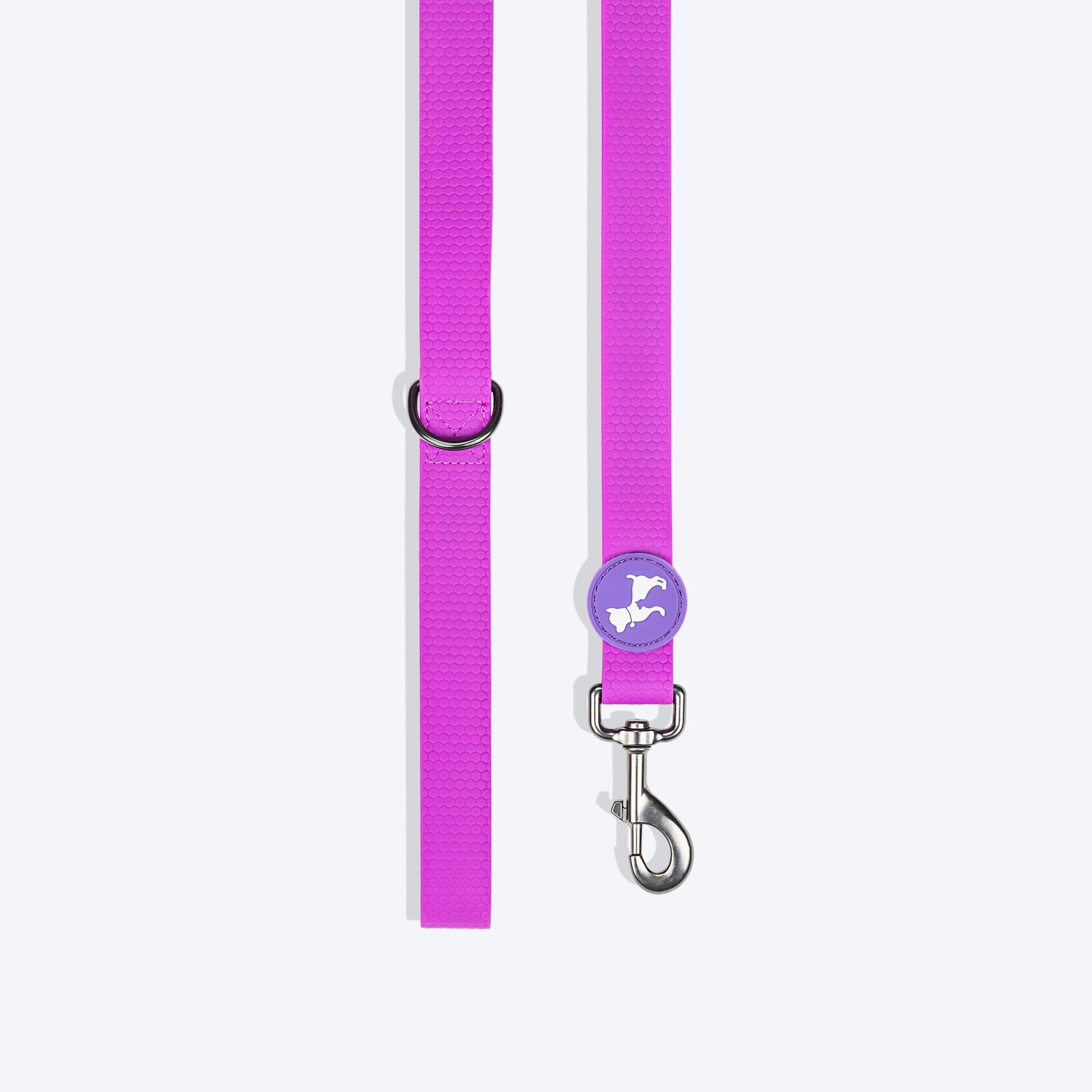 HUFT Hive Harmony Waterproof Collar and Leash Set For Dog - Purple - Heads Up For Tails